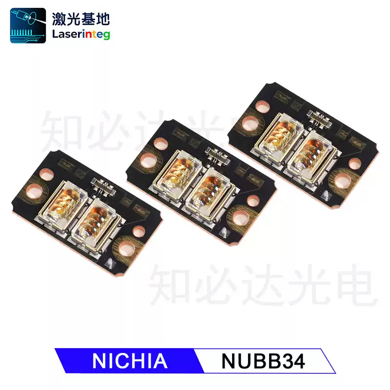 NICHIA 日亚455nm 46W 蓝色激光二极管 NUBB34