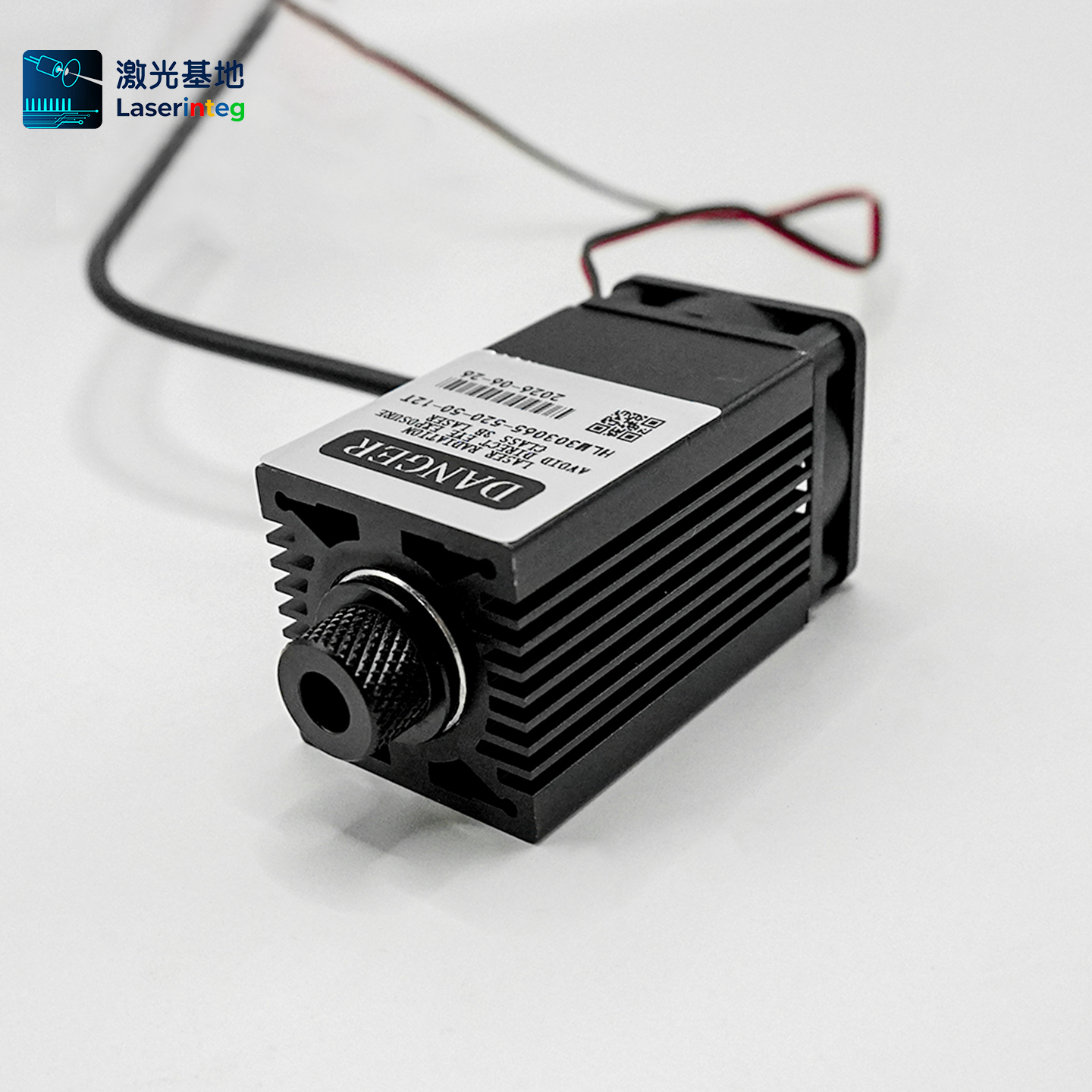 蓝光激光器 450nm 300mw~1W DC12V 大功率激光模组 可调焦点状
